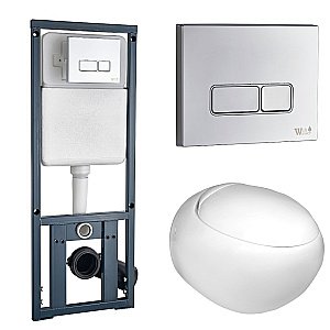 Унитаз с инсталляцией WeltWasser MARBERG 410 + JECKENBACH 004 GL-WT + MAR 410 SE купить в интернет-магазине Sanbest