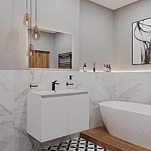 Раковина Oliveeka Built-in 61 NS2001-60 белая купить в интернет-магазине Sanbest