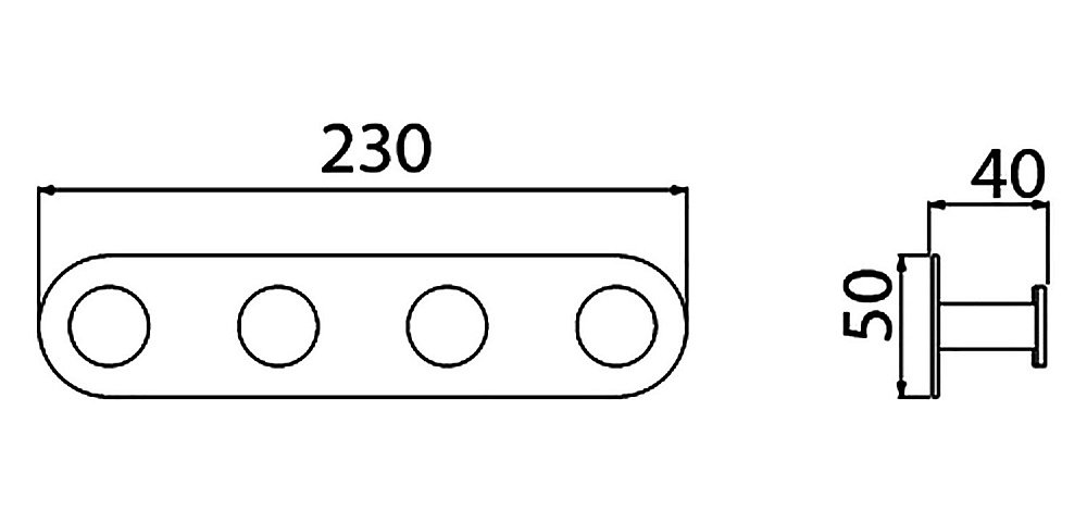 Планка с четырмя крючками Timo SAONA 13015/17 золото матовое купить в интернет-магазине сантехники Sanbest