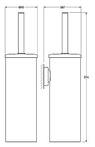 Ершик настенный ARTWELLE Harmonie HAR 053 купить в интернет-магазине сантехники Sanbest