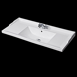 Мебель для ванной Caprigo Valletta 100 с 2 ящиками белая для ванной в интернет-магазине Sanbest