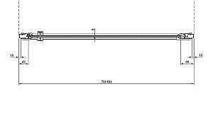 Душевая дверь Ravak Chrome CSD1 80 профиль белый/стекло прозрачное купить в интернет-магазине Sanbest