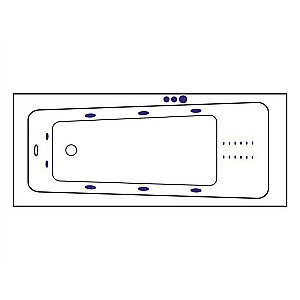 Ванна акриловая Excellent Ava SMART NANO WAEX.AVA16.SMARTNANO.CR 160x70 белая с гидромассажем купить в интернет-магазине Sanbest