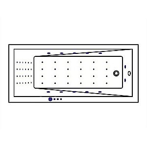 Ванна с гидромассажем WhiteCross WAVE NANO 180x80 белая/хром купить в интернет-магазине Sanbest