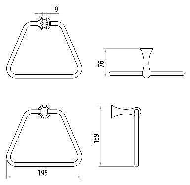 Полотенцедержатель Lemark Standard LM2135C купить в интернет-магазине сантехники Sanbest