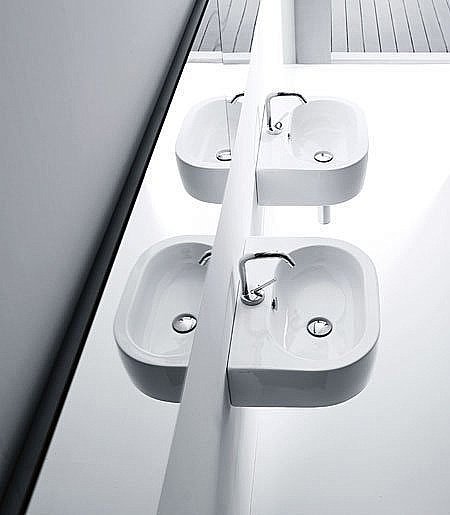 Раковина Kerasan Flo 50 33141bi*1 белая купить в интернет-магазине Sanbest