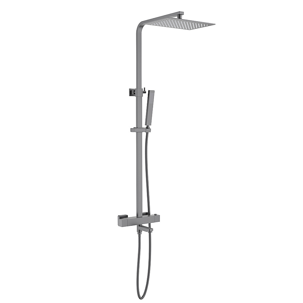 Душевая система с термостатом Timo Tetra-thermo SX-0169/18 черное золото матовое купить в интернет-магазине сантехники Sanbest