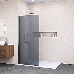 Душевое ограждение RGW Walk In WA-102 80 351010208-31 стекло тонированное/профиль хром купить в интернет-магазине Sanbest