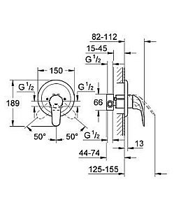 Смеситель для душа Grohe Euroeco 32742 000 купить в интернет-магазине сантехники Sanbest