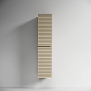 Шкаф-пенал подвесной Sancos Folk PFL35CP капучино для ванной в интернет-магазине сантехники Sanbest