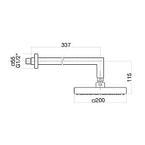 Верхний душ Webert SHOWER SET AC0840010 золото купить в интернет-магазине сантехники Sanbest