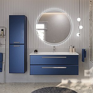 Шкаф Cezares Eco-Cer 40 ECO-1500-2A-SC-SPF-P сапфировый для ванной в интернет-магазине сантехники Sanbest