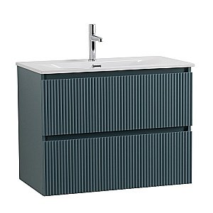 Тумба с раковиной BelBagno UNO-800-2C-SO-AO голубой матовый для ванной в интернет-магазине Sanbest