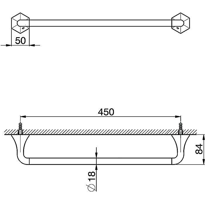 Полотенцедержатель Cisal Cherie CE09010121 купить в интернет-магазине сантехники Sanbest