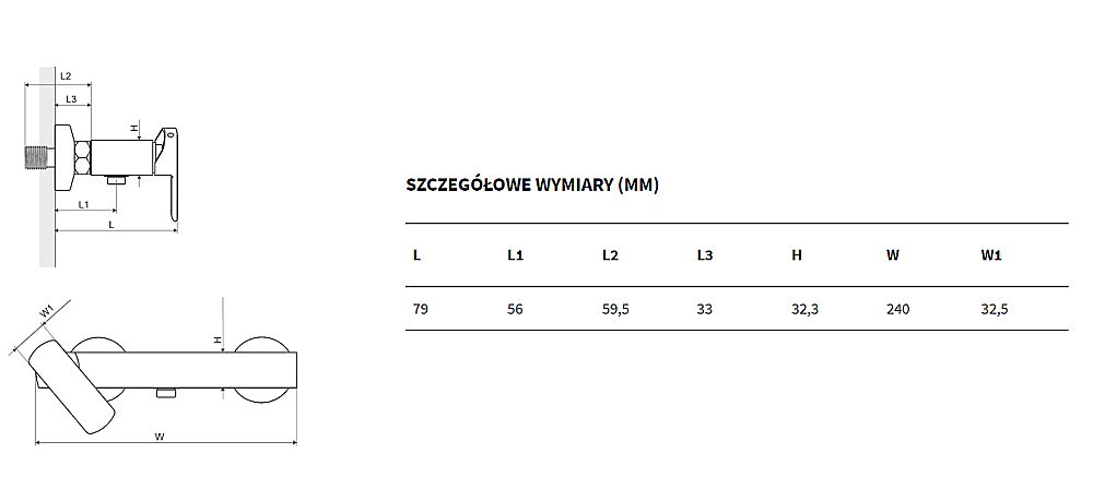 Смеситель для душа Excellent Pride 4008 хром купить в интернет-магазине сантехники Sanbest
