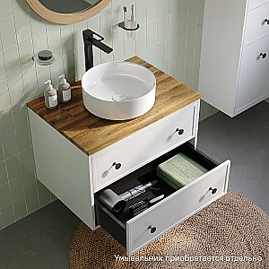 Тумба с раковиной Iddis Torr 70 TOR70WBi белая матовая для ванной в интернет-магазине Sanbest