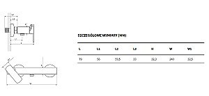 Смеситель для душа Excellent Pride 4008 хром купить в интернет-магазине сантехники Sanbest