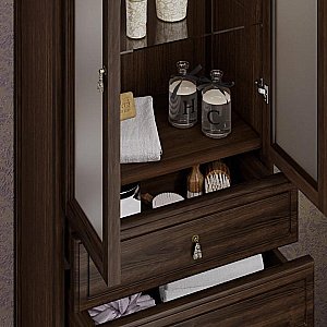 Пенал Опадирис Риспекто 60 орех антикварный для ванной в интернет-магазине сантехники Sanbest