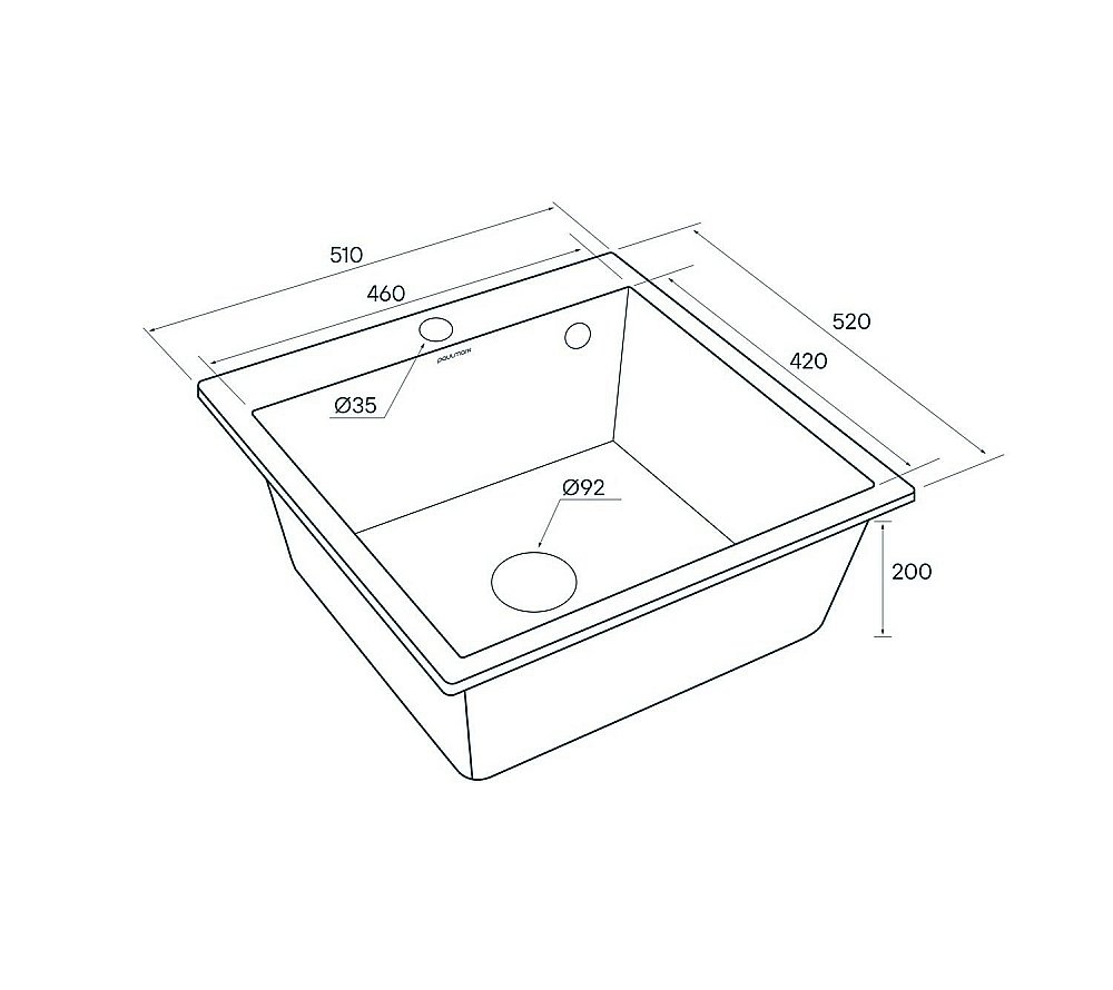 Мойка кухонная Paulmark Praktisch PM205546-GR Серая купить в интернет-магазине сантехники Sanbest