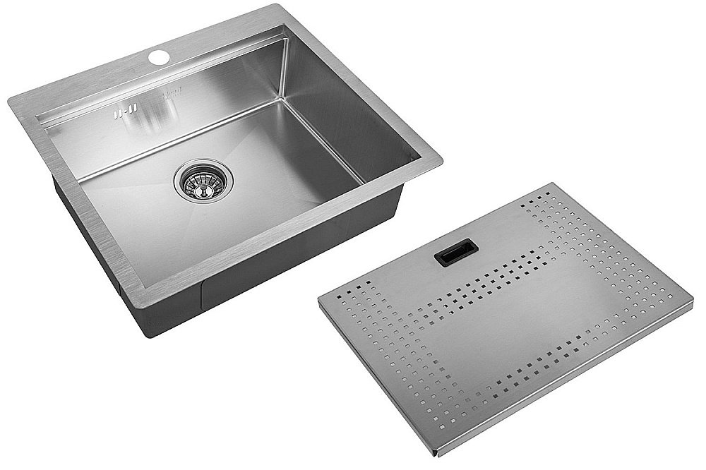 Мойка кухонная Zorg Master ZM N-5952 Сталь купить в интернет-магазине сантехники Sanbest