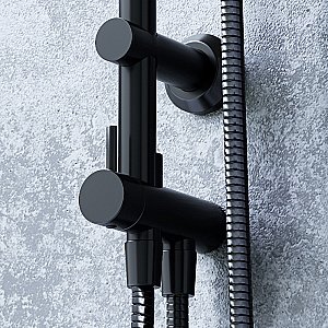 Душевая система Dorff Norma D0712020 черная матовая купить в интернет-магазине сантехники Sanbest