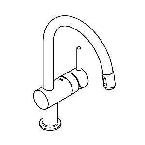 Смеситель для кухни Grohe Minta 32918000 хром купить в интернет-магазине сантехники Sanbest