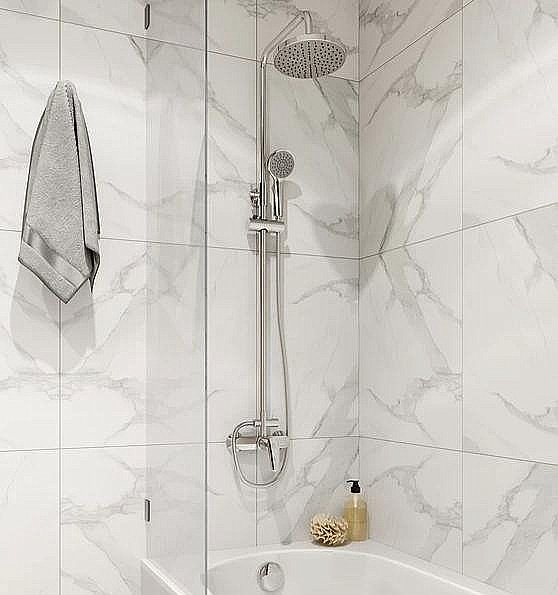 Душевая система Milardo Simp SIMSB1FM89 хром купить в интернет-магазине сантехники Sanbest