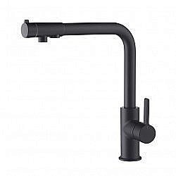 Смеситель для кухни Timo Hette 1026/03F черный матовый купить в интернет-магазине сантехники Sanbest