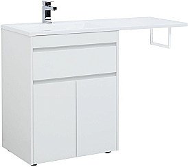 Тумба для раковины Aquanet Токио 237746 130 белый купить в интернет-магазине сантехники Sanbest