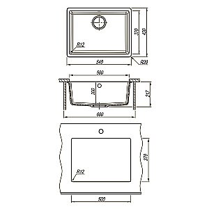 Кухонная мойка Lemark Sinara 540-U 9910078 шампань купить в интернет-магазине сантехники Sanbest
