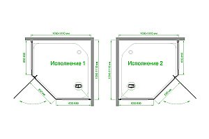 Душевой уголок Royal Bath TR RB110TR-T 110х110 прозрачное стекло/профиль белый купить в интернет-магазине Sanbest