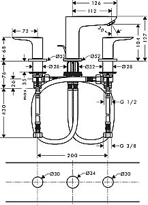 Смеситель для раковины Hansgrohe Talis E 150 71733140 купить в интернет-магазине сантехники Sanbest
