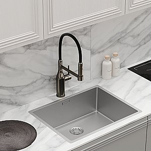 Смеситель для кухни Sancos Pride SC4011GG вороненая сталь купить в интернет-магазине сантехники Sanbest