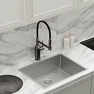 Смеситель для кухни Sancos Pride SC4011GG вороненая сталь купить в интернет-магазине сантехники Sanbest