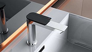 Смеситель для раковины Boch Mann COMO CB XL BM9631 хром/черный купить в интернет-магазине сантехники Sanbest