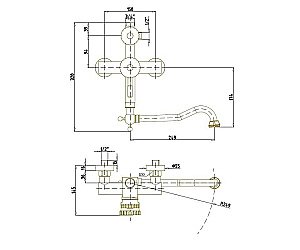 Душевая система Bronze de Luxe Windsor 10120DF/1 купить в интернет-магазине сантехники Sanbest