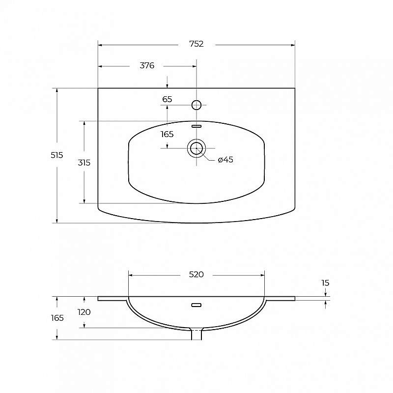 Тумба с раковиной Cezares Elettra 75 Grafite для ванной в интернет-магазине Sanbest