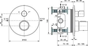 Смеситель для душа Ideal Standard CERATHERM T100 A5814XG купить в интернет-магазине сантехники Sanbest