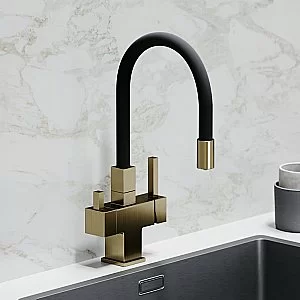 Смеситель для кухни Sancos Arno SC4005BG брашированное золото купить в интернет-магазине сантехники Sanbest