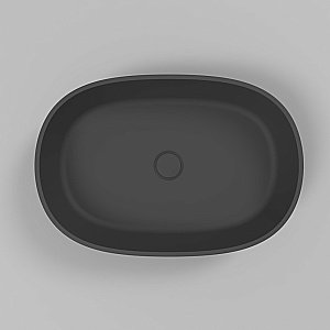 Раковина накладная WhiteCross Opal 56 0709.056038.201 черная матовая купить в интернет-магазине Sanbest