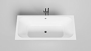 Ванна Salini Orlanda AXIS S-Stone 170x75 103223M белая матовая купить в интернет-магазине Sanbest