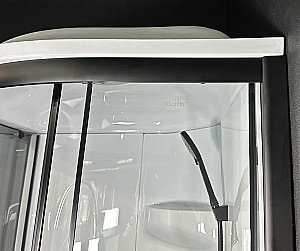 Душевая кабина Royal Bath Practic 90х90 RB 90HK1-T-BL стекло прозрачное/профиль черный купить в интернет-магазине Sanbest