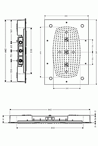 Верхний душ с подсветкой Hansgrohe Raindance Rainmaker AIR 28418000 купить в интернет-магазине сантехники Sanbest