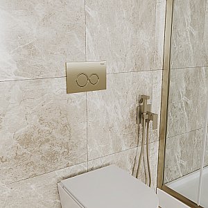 Кнопка для инсталляции D&K Bayern DB1529007 золото матовое купить в интернет-магазине сантехники Sanbest