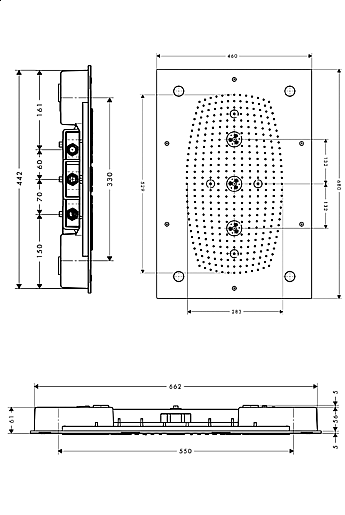 Верхний душ с подсветкой Hansgrohe Raindance Rainmaker AIR 28418000 купить в интернет-магазине сантехники Sanbest