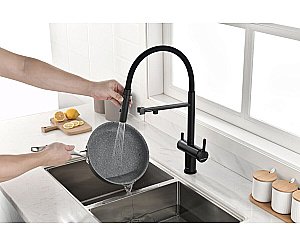 Смеситель для кухни Paulmark Gravity Gr213888-AN антрацит купить в интернет-магазине сантехники Sanbest