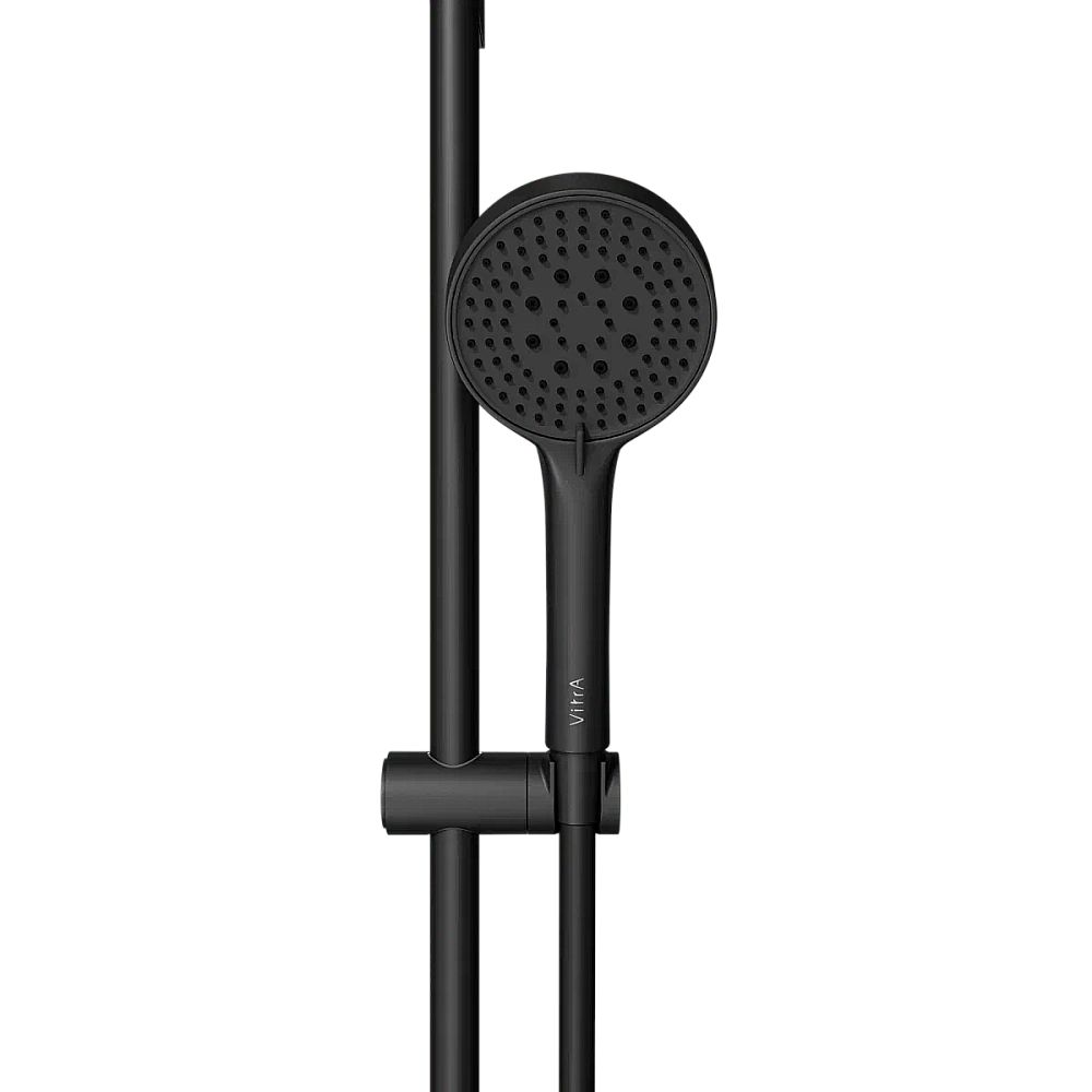 Душевой гарнитур VitrA Base Round A4590836EXP матовый черный купить в интернет-магазине сантехники Sanbest