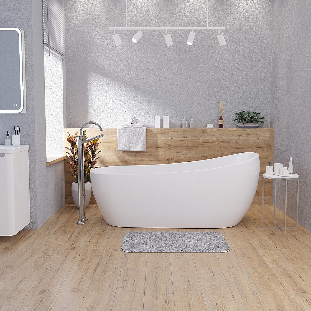 Ванна акриловая Grossman Galaxy GR-1403M 170х75 белая матовая купить в интернет-магазине Sanbest