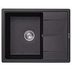 Кухонная мойка Abber Quarz 65х51 AQ2903B черная матовая купить в интернет-магазине сантехники Sanbest
