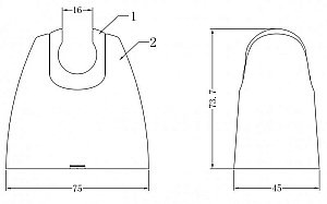 Держатель ручного душа Bravat P7320C-RUS купить в интернет-магазине сантехники Sanbest
